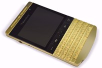 Picture of BlackBerry Porsche Design P`9981 8GB English QWERTY + Arabic Keypad (24K Gold Emperor Limited Edition) with VIP PINs