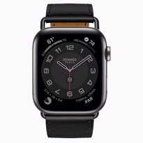Picture of Apple Watch Series 6 Hermès Space Black Stainless Steel Case with Attelage Single Tour (44mm)
