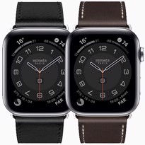 Picture of Apple Watch Series 6 Hermès Silver Stainless Steel Case with Single Tour Deployment Buckle (44mm)