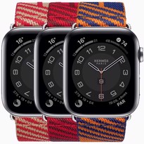 Picture of Apple Watch Series 6 Hermès Silver Stainless Steel Case with Jumping Single Tour (44mm)