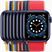 Picture of Apple Watch Series 6 Blue Aluminium Case with Sport Loop (40mm)