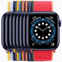 Picture of Apple Watch Series 6 Blue Aluminium Case with Sport Loop (44mm)