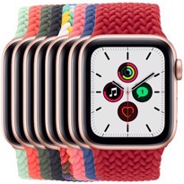 Picture of Apple Watch SE Gold Aluminium Case with Braided Solo Loop (40mm)