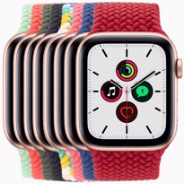 Picture of Apple Watch SE Gold Aluminium Case with Braided Solo Loop (44mm)