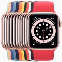 Picture of Apple Watch Series 6 Gold Aluminium Case with Solo Loop (40mm)
