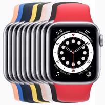 Picture of Apple Watch Series 6 Silver Aluminium Case with Sport Band (40mm)