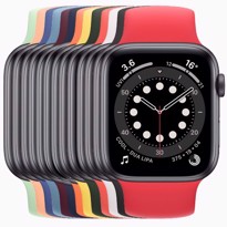 Picture of Apple Watch Series 6 Space Grey Aluminium Case with Solo Loop (44mm)