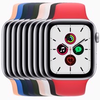 Picture of Apple Watch SE Silver Aluminium Case with Sport Band (44mm)