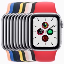 Picture of Apple Watch SE Silver Aluminium Case with Sport Band (40mm)