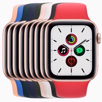 Picture of Apple Watch SE Gold Aluminium Case with Sport Band (44mm)