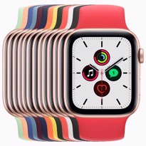 Picture of Apple Watch SE Gold Aluminium Case with Solo Loop (44mm)