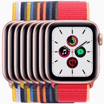 Picture of Apple Watch SE Gold Aluminium Case with Sport Loop (40mm)