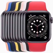 Picture of Apple Watch Series 6 Space Grey Aluminium Case with Sport Band (40mm)