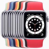 Picture of Apple Watch Series 6 Silver Aluminium Case with Solo Loop (40mm)