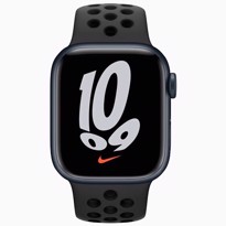Picture of Apple Watch Series 7 Gray Aluminium Case with Black Nike Silicone Sport Band (41mm)