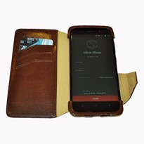 Picture of Krusell Kalmar Leather Wallet Case for Silent Circle Blackphone 2