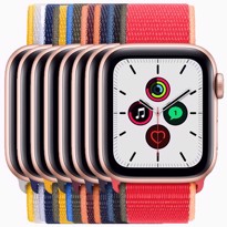 Picture of Apple Watch SE Gold Aluminium Case with Sport Loop (44mm)
